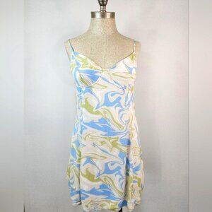 La Hearts PacSun Women's Sweatheart Swirl Print Dress Lined, Size MD
